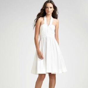 Diane von Furstenberg DVF “Jaelle Gypsy” Cotton Dress White Size 0 100% Cotton